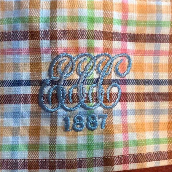 Bobby Jones Collared Button Down; multi color - Picture 2 of 3